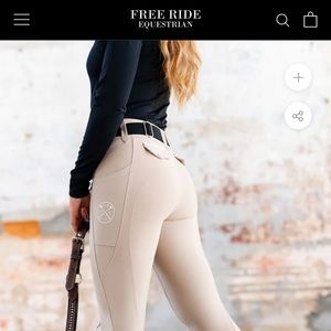 Free Ride Equestrian beige Lux breeches